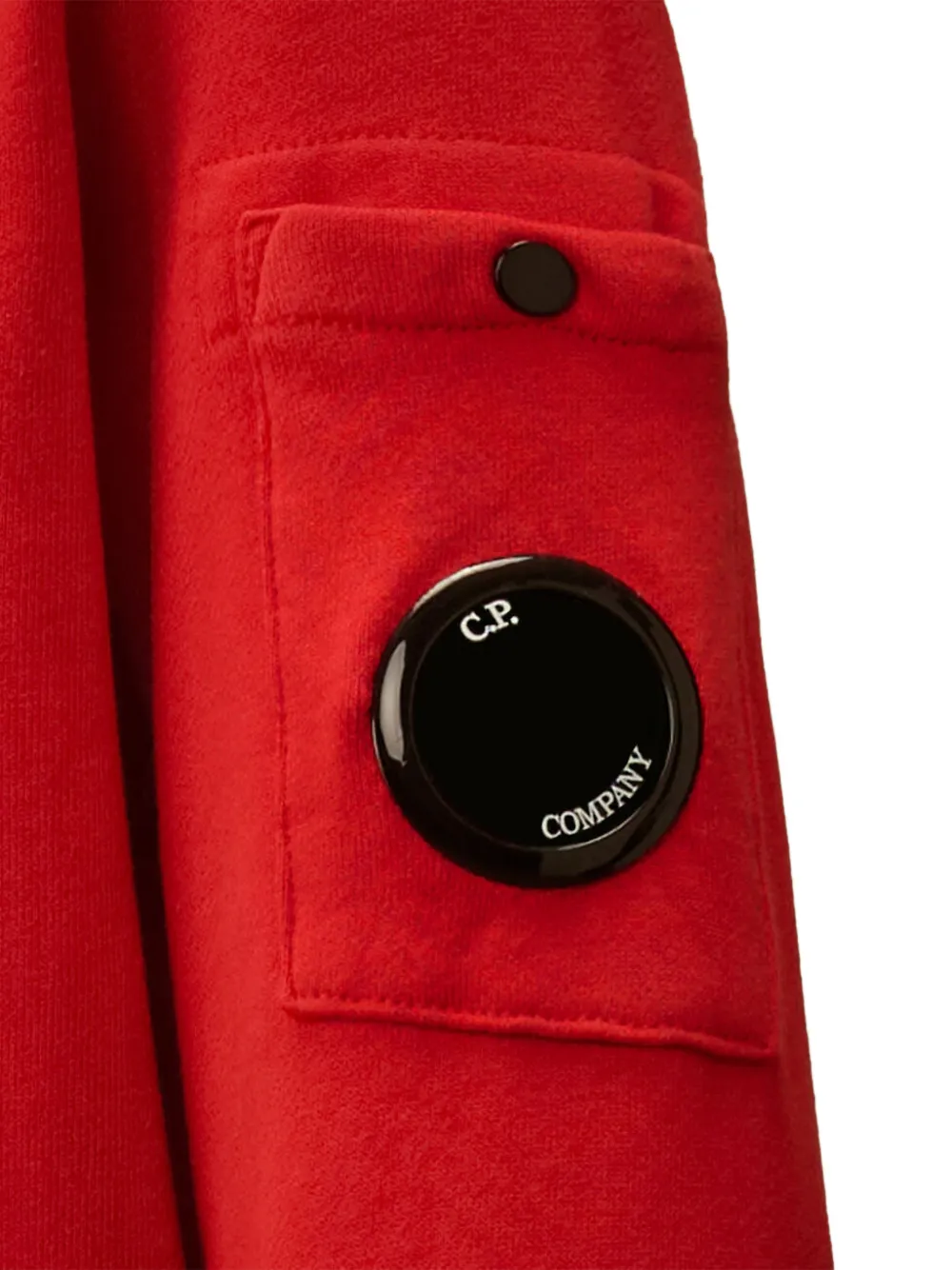 C.P. Company Kids Sweater met Lens-detail en logo-print Rood
