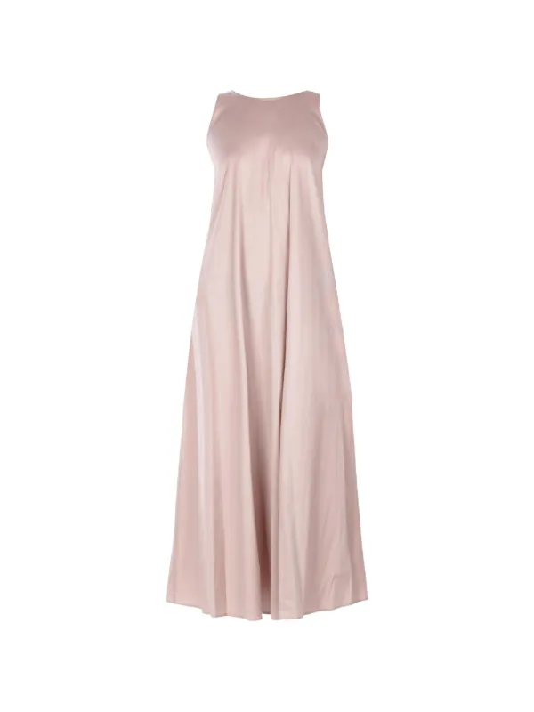 max mara a line dress Max Mara A-line Sleeveless Midi Dress | Neutrals