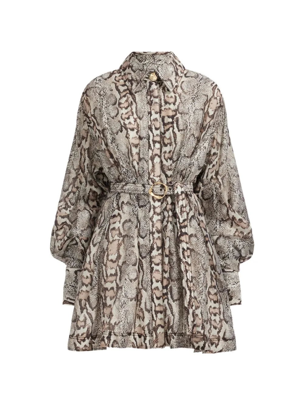 Aje Murphie snake-print mini dress