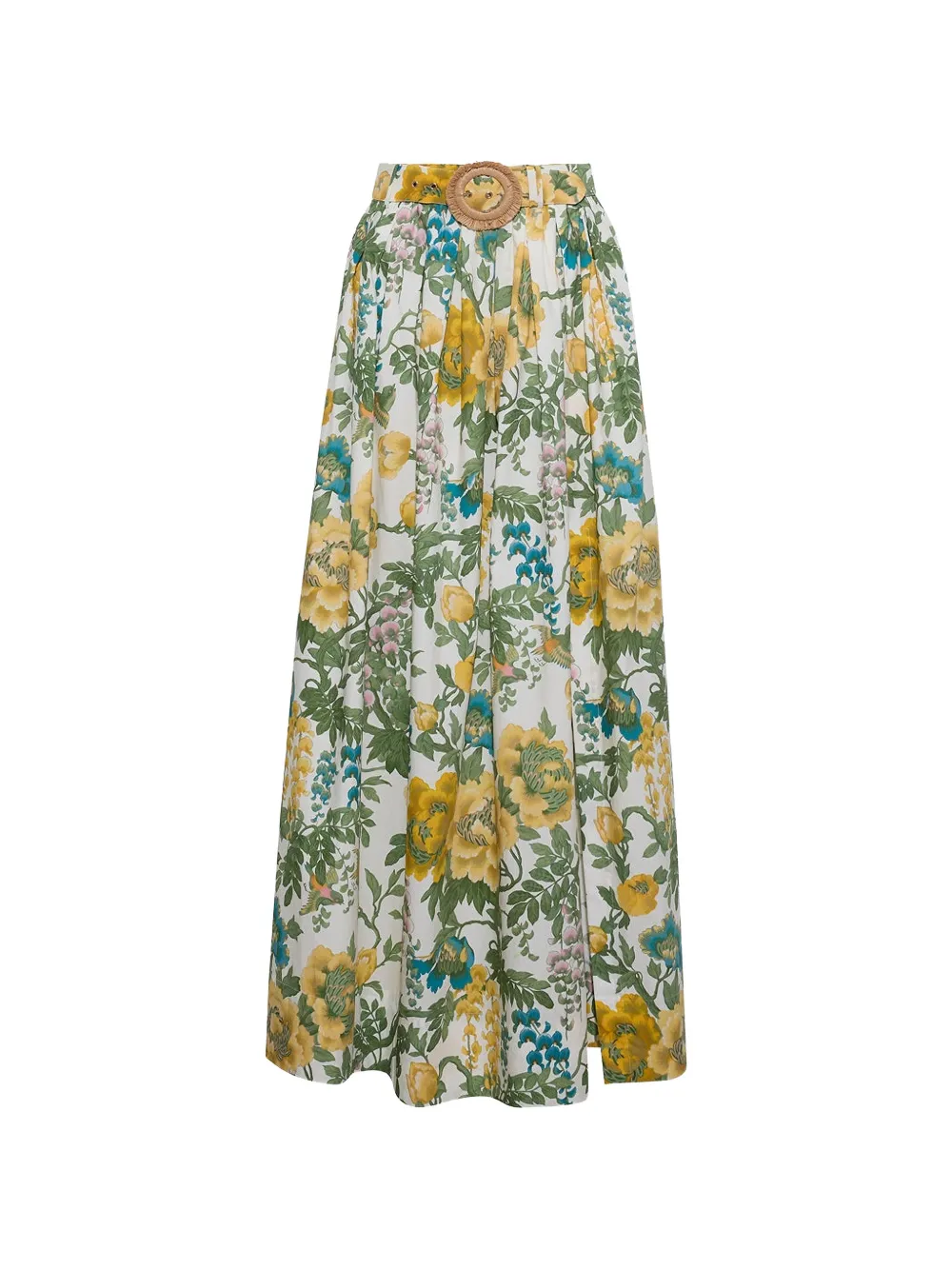 Cara Cara Greenfield floral-print maxi skirt - Bianco