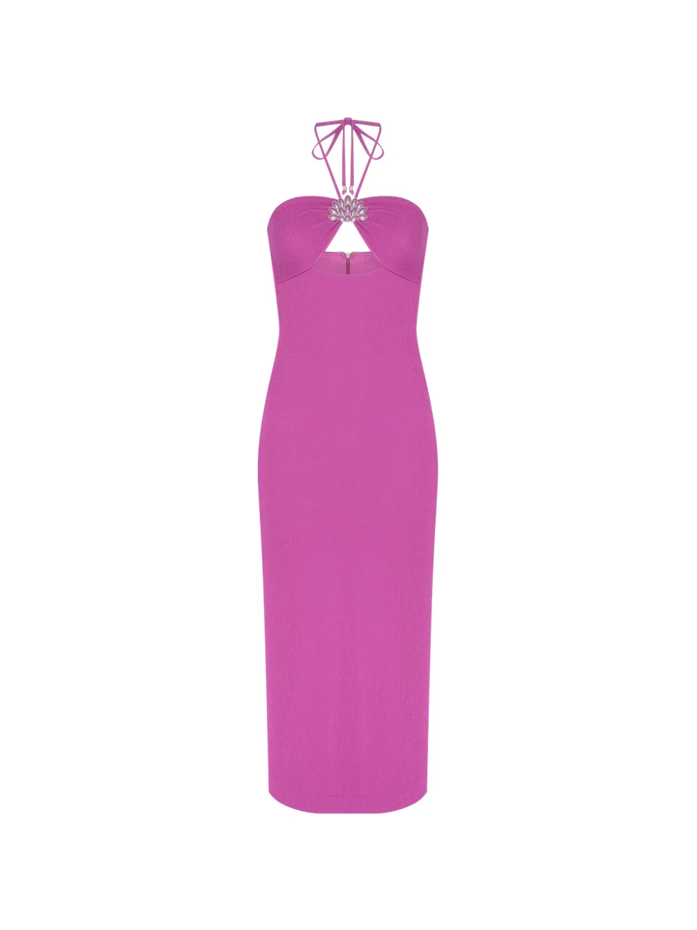 PatBO Hilda crystal-embellished midi dress - Rosa