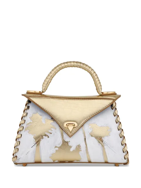 Tyler Ellis LJ small hand-painted tote bag