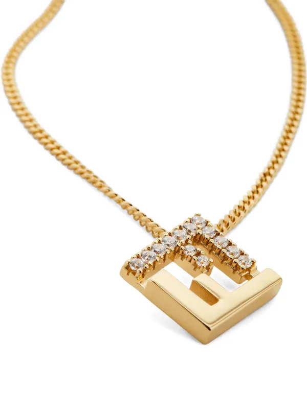 FENDI Forever クリスタル ネックレス | ゴールドトーン | FARFETCH JP