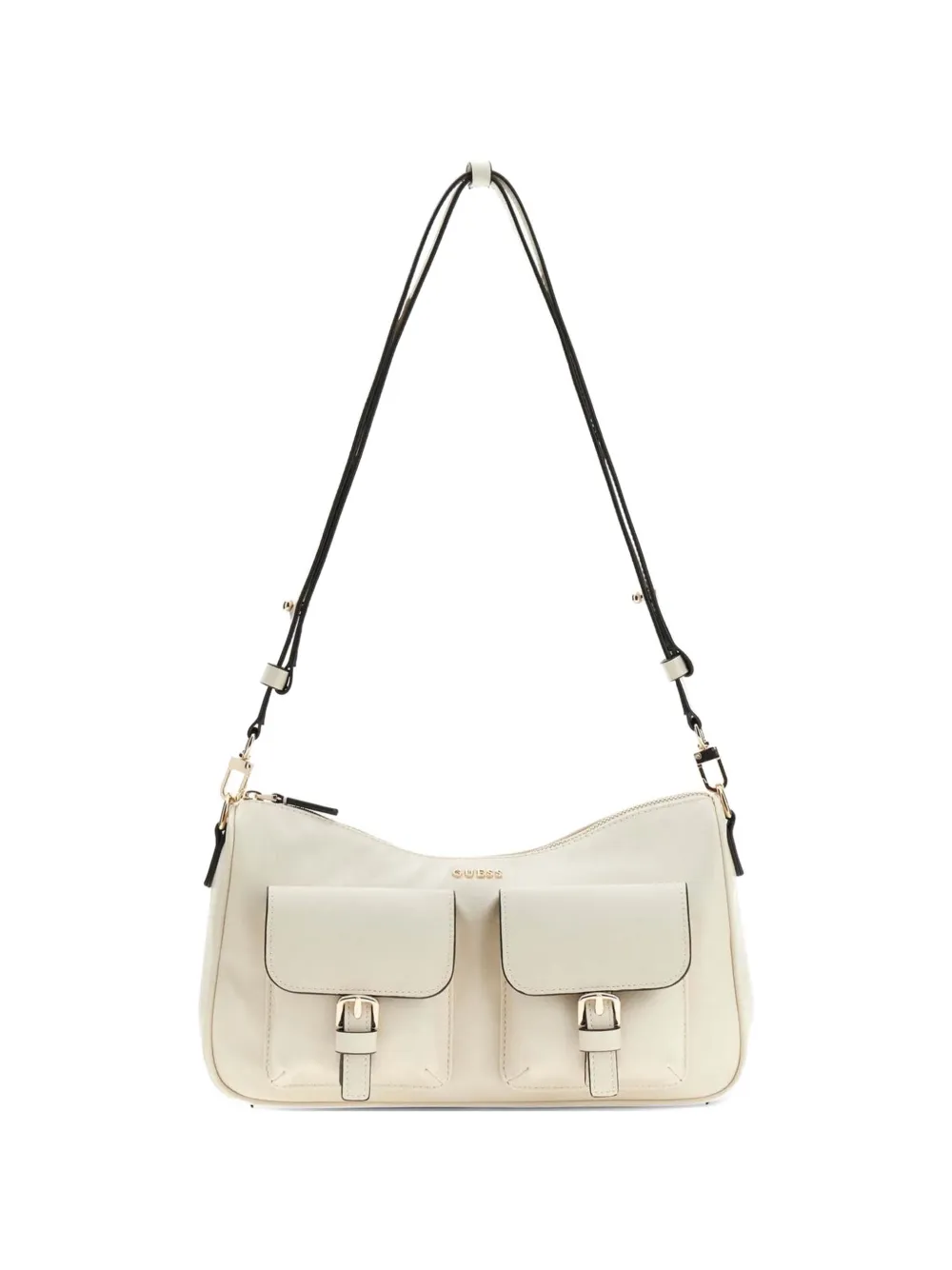 GUESS USA Kassie buckle-detail flap-pocket shoulder bag - Toni neutri
