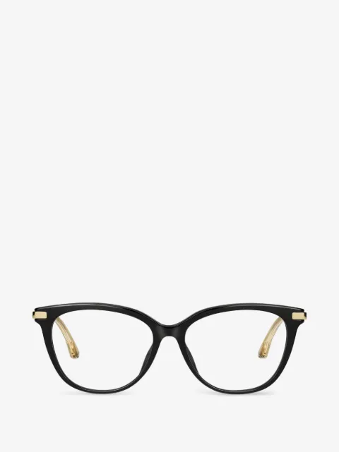 Jimmy Choo Eyewear cat-eye frame wavy-temple glasses