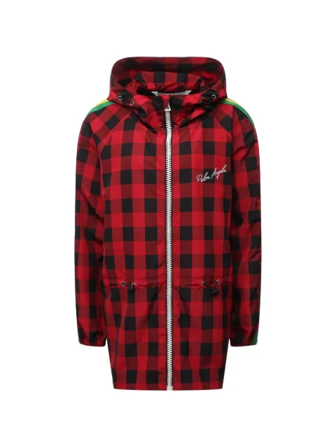 Palm Angels buffalo-check side-stripe jacket
