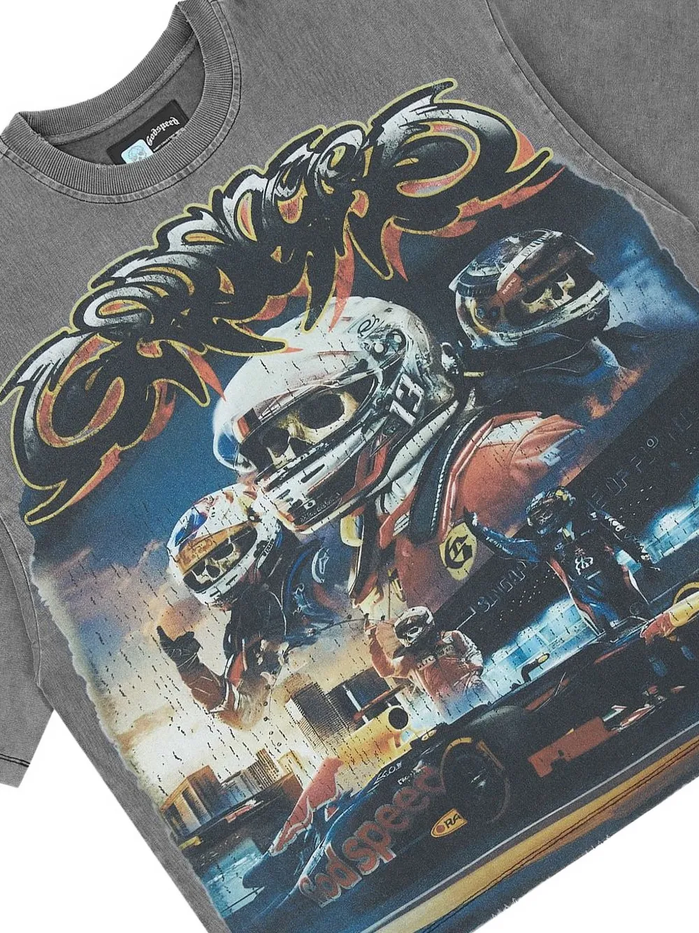 GODSPEED T-shirt met grafische print Grijs