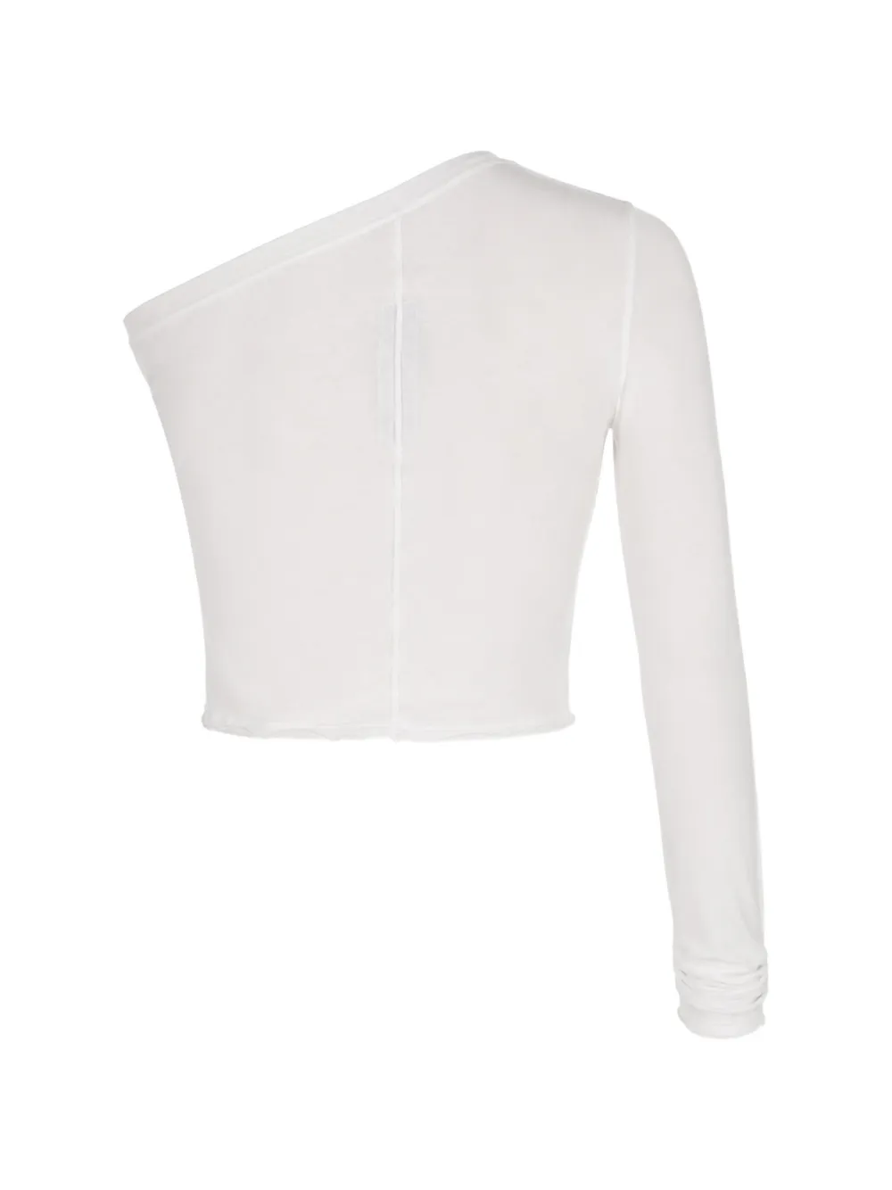 Rick Owens DRKSHDW Asymmetrische cropped top Wit
