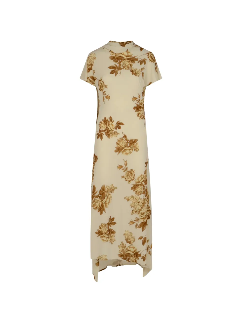 Magda Butrym floral-print open-back midi dress - Nude