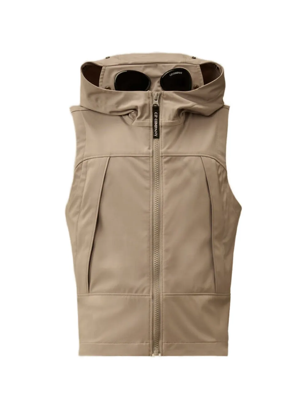 C.P. Company Kids Goggle-detail hooded jacket - Nude