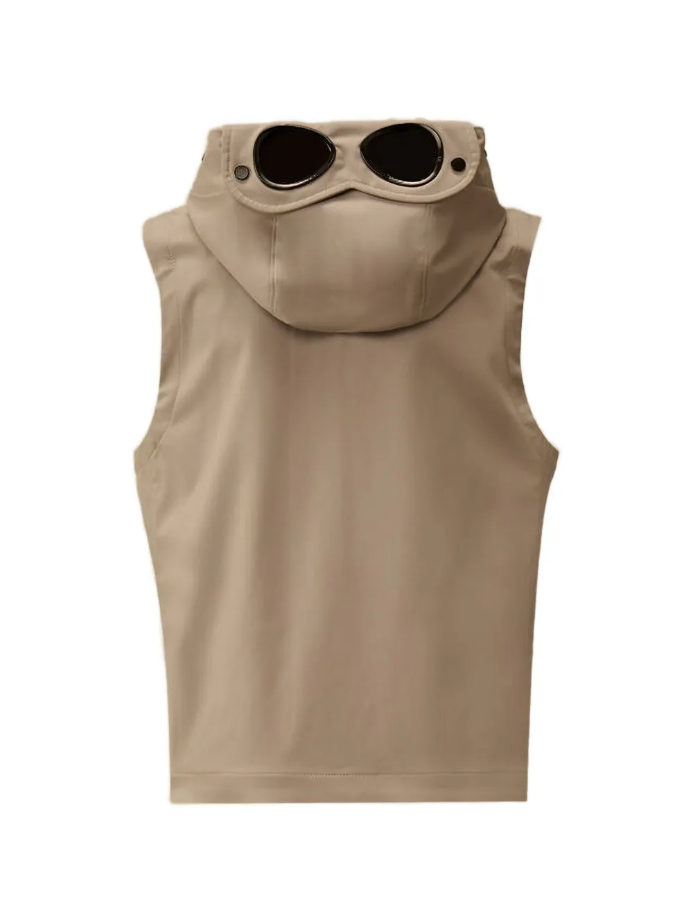 C.P. Company Kids Jack met capuchon en Goggle-detail Beige