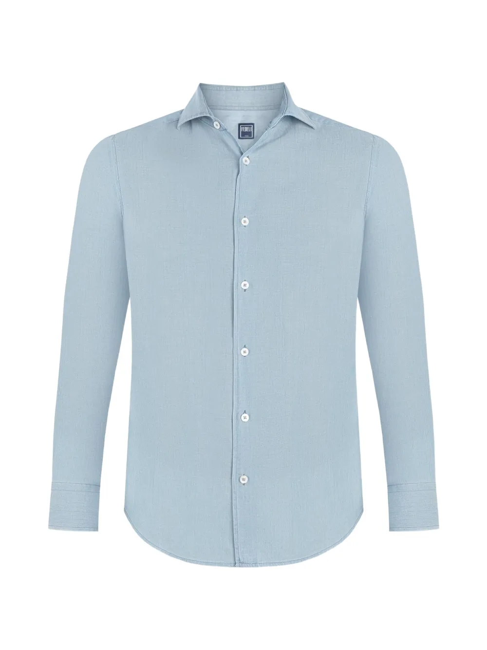 Fedeli long-sleeve button-down shirt - Blu