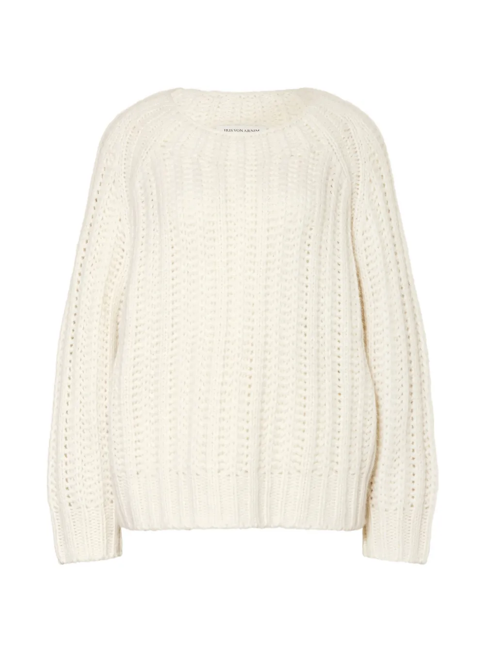 Iris Von Arnim Chunky-knit Raglan-sleeve Sweater In Neutral