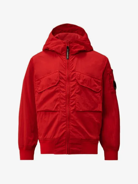 C.P. Company Kids Chrome-R Kapuzenjacke mit Lens-Detail
