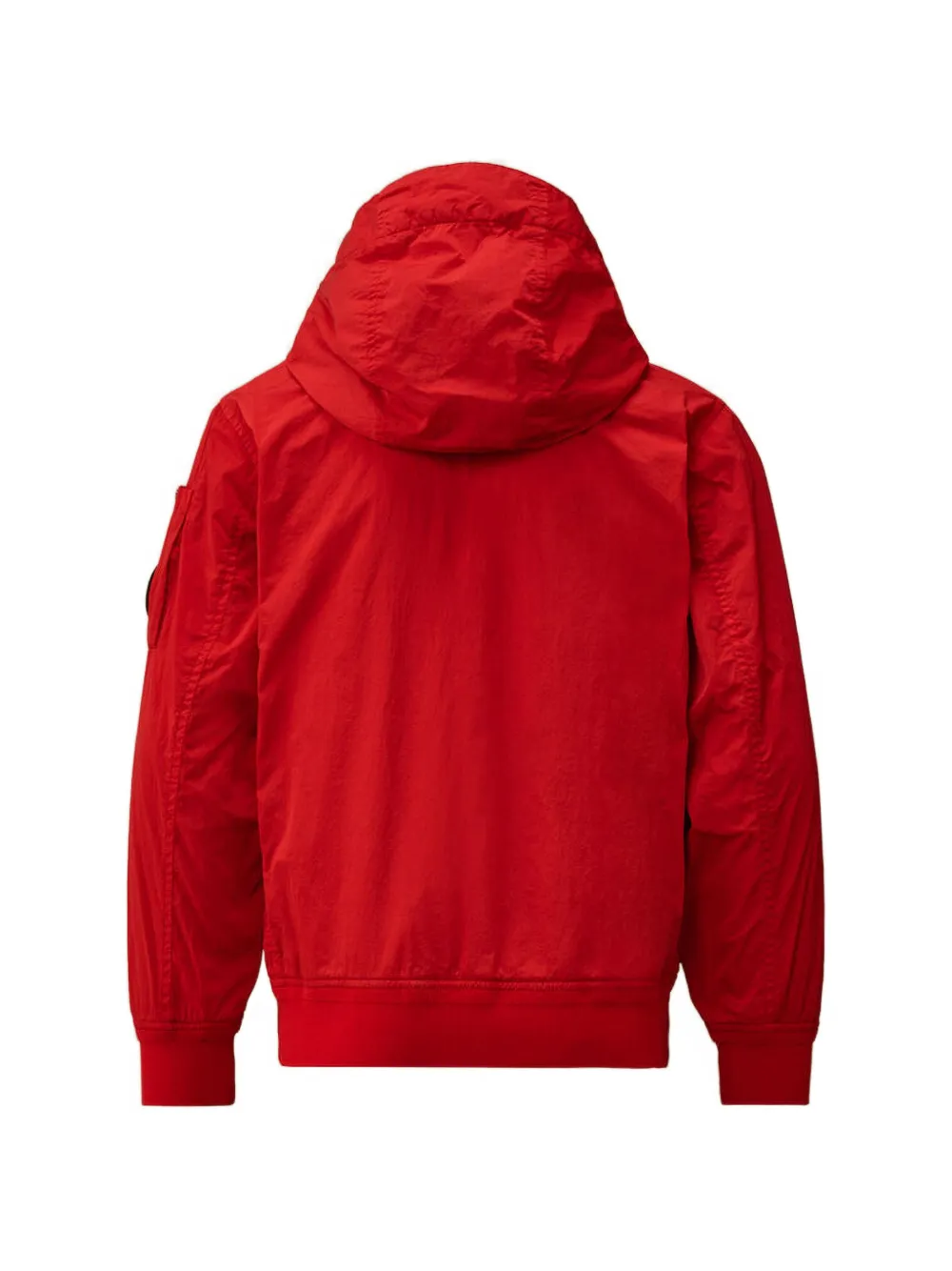 C.P. Company Kids U16 Chrome-R jack met Lens-detail en capuchon Rood