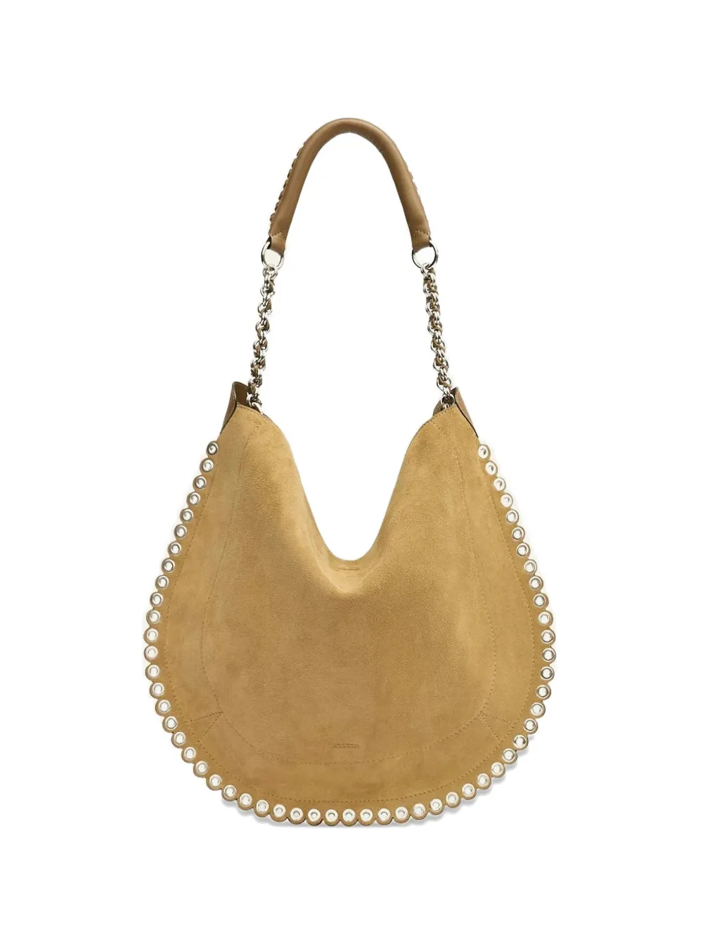 ISABEL MARANT Oskan eyelet-embellished shoulder bag - Toni neutri