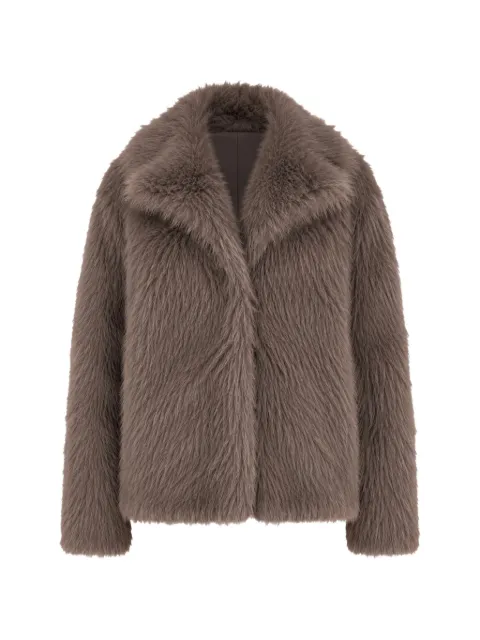 Loulou faux-fur notched-lapel jacket