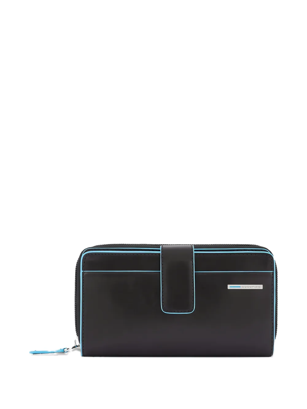 PIQUADRO Portafoglio bi-fold in pelle - Nero
