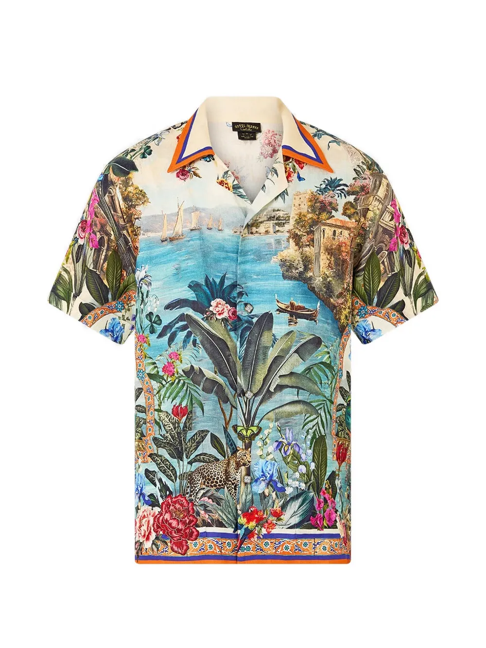 Camilla Bodrum Botanicals short-sleeve shirt - Blu