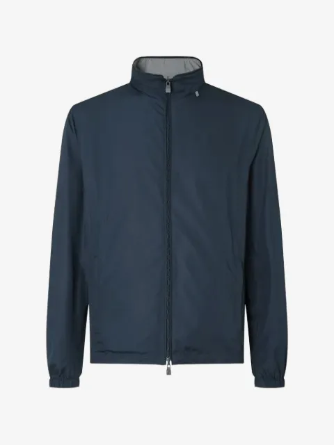 Corneliani chamarra reversible con cuello alto