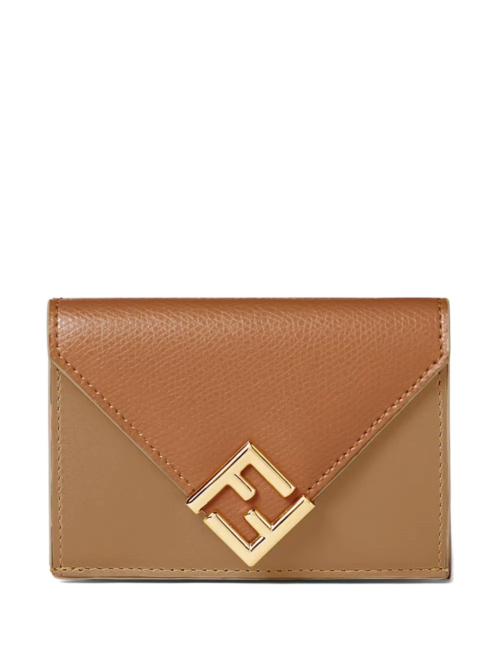 FENDI F-diamond trifold wallet - Toni neutri