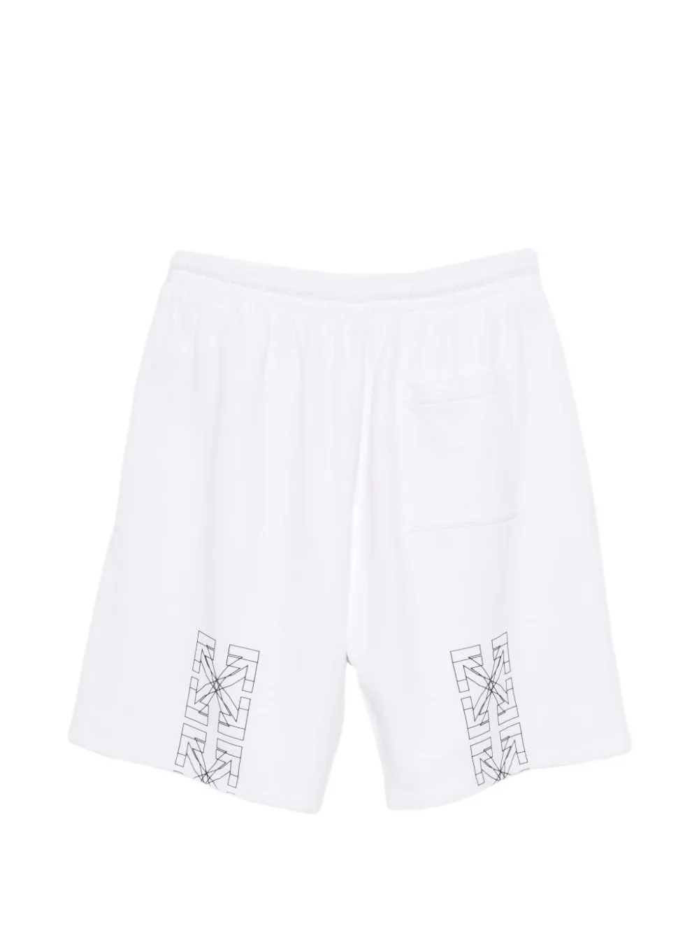 Off-White Shorts met Arrows-print en trekkoord Wit