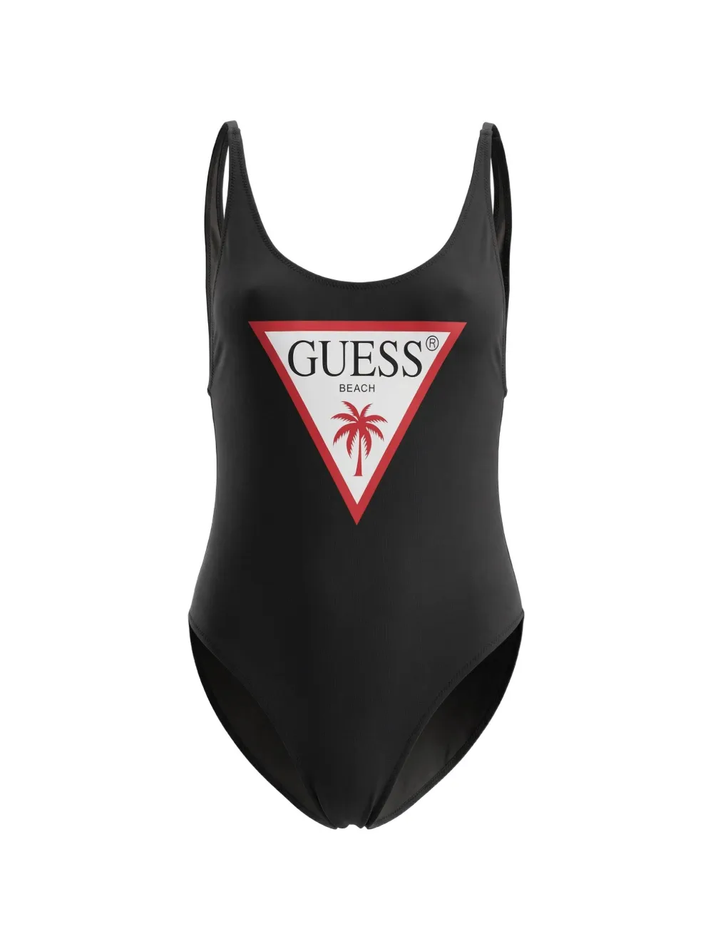 GUESS USA logo-print swimsuit - Nero