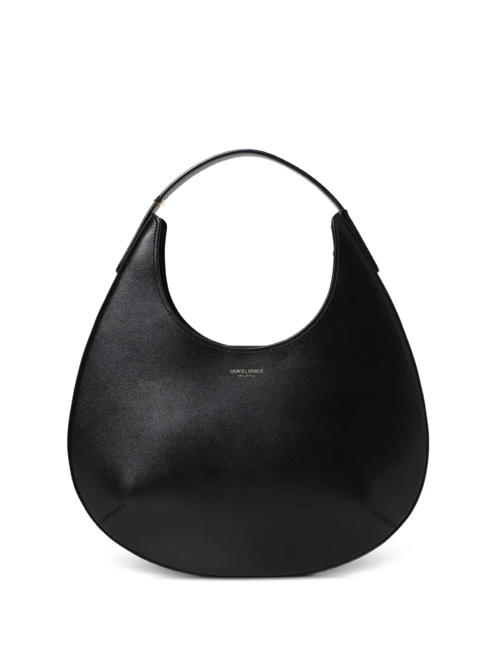 Giorgio Armani Borsa tote in pelle con logo - Nero