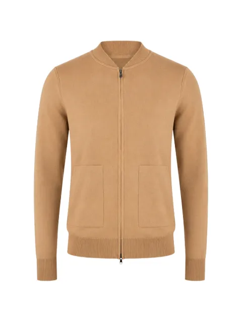 Filippo De Laurentiis zip-up knitted bomber jacket