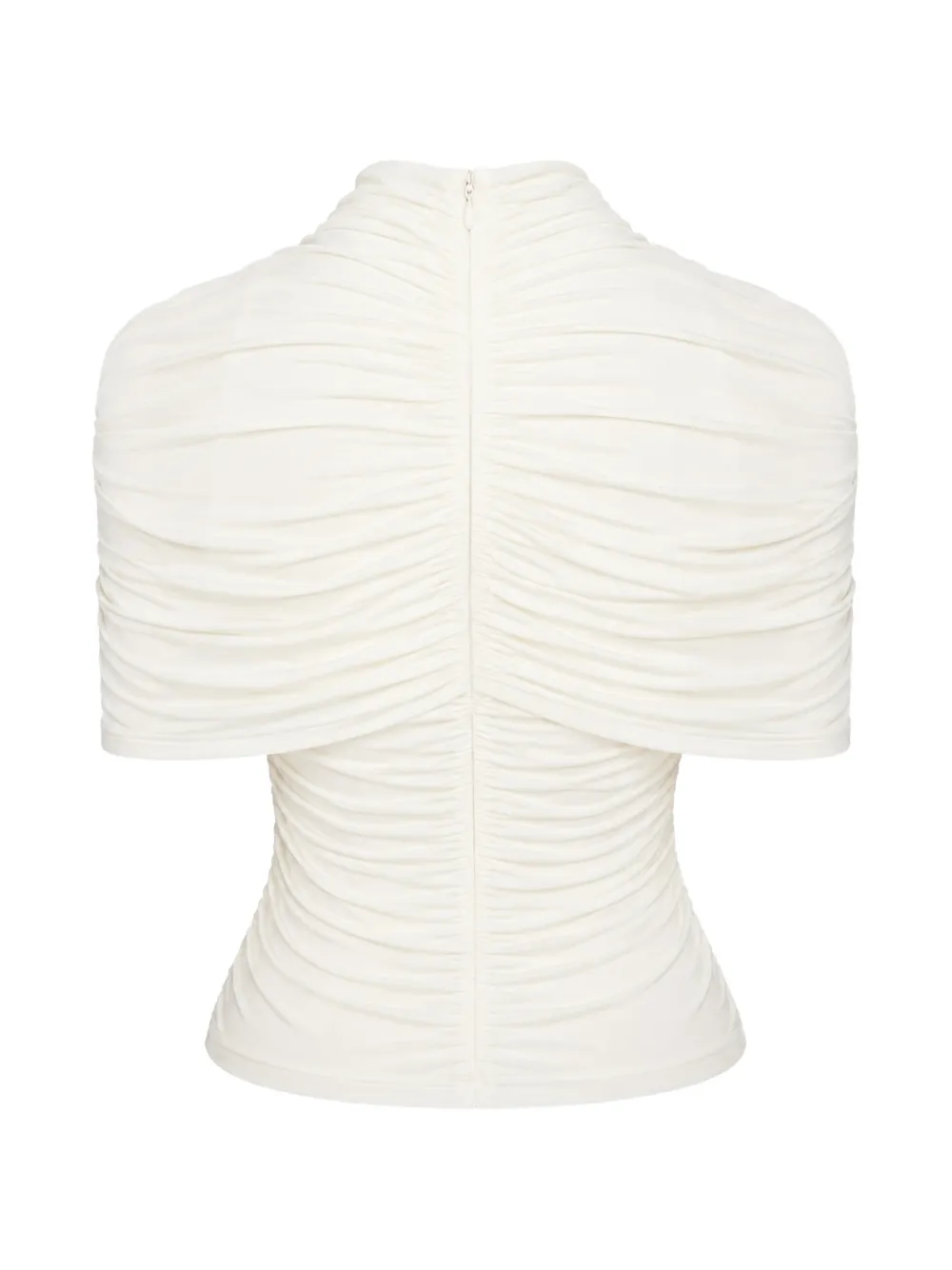  Lapointe Top Con Diseño Fruncido - Blanco 