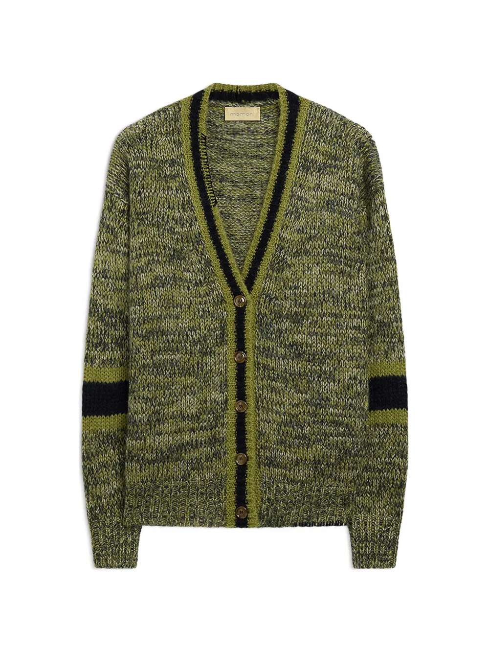 MOMONÌ Orvan mouliné cardigan - Verde