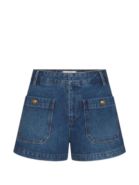 FRAME button-embellished patch-pocket shorts