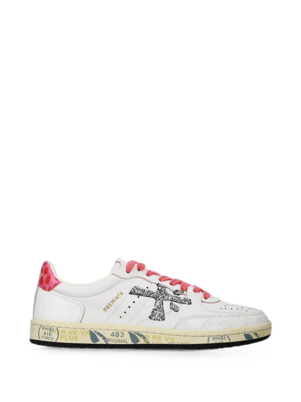 Premiata Clayd glitter-embellished sneakers - Weiß