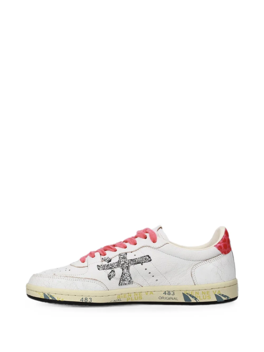 Premiata Clayd glitter-embellished sneakers Wit