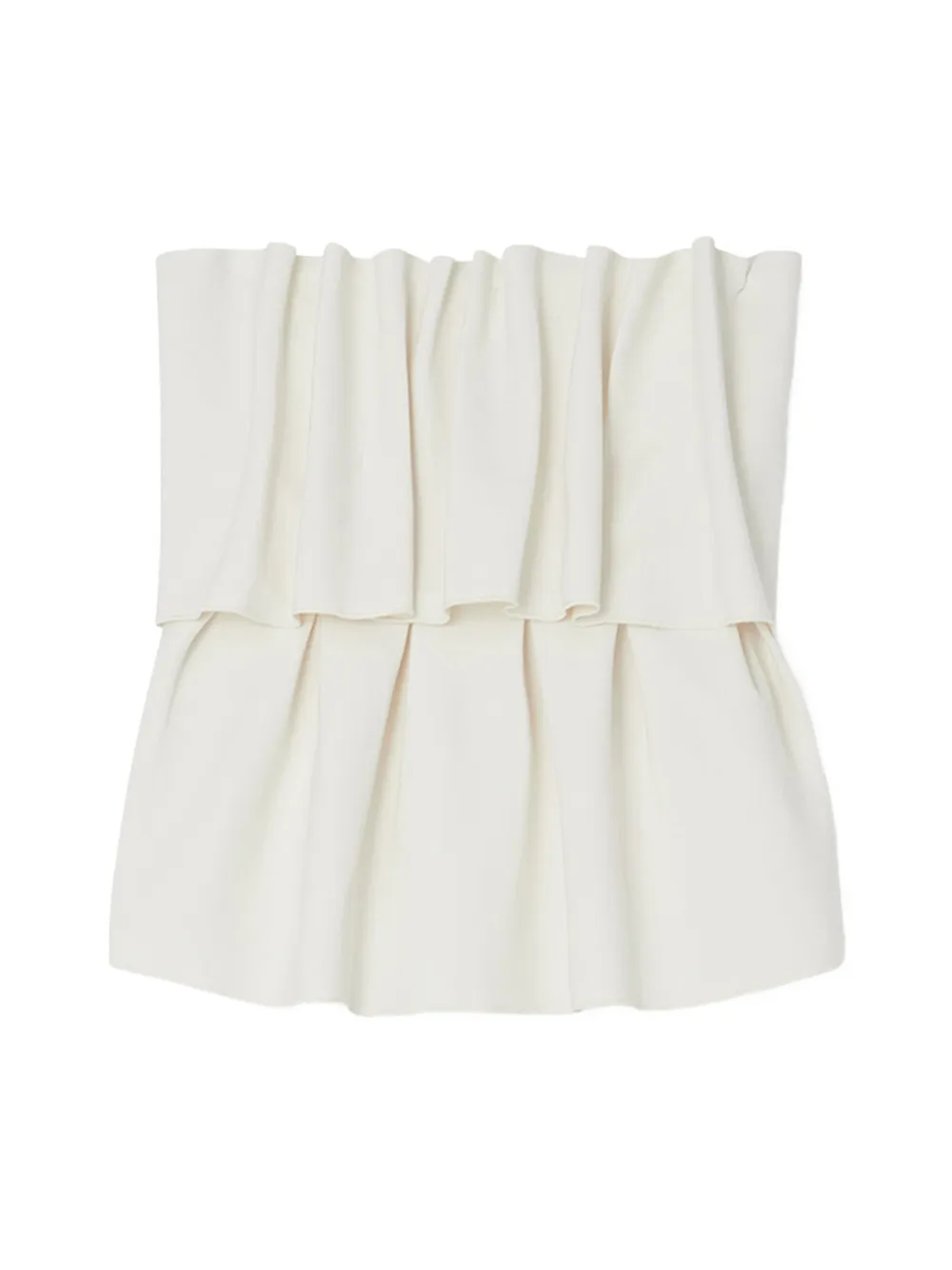 House Of Dagmar sculpted tiered top - Toni neutri