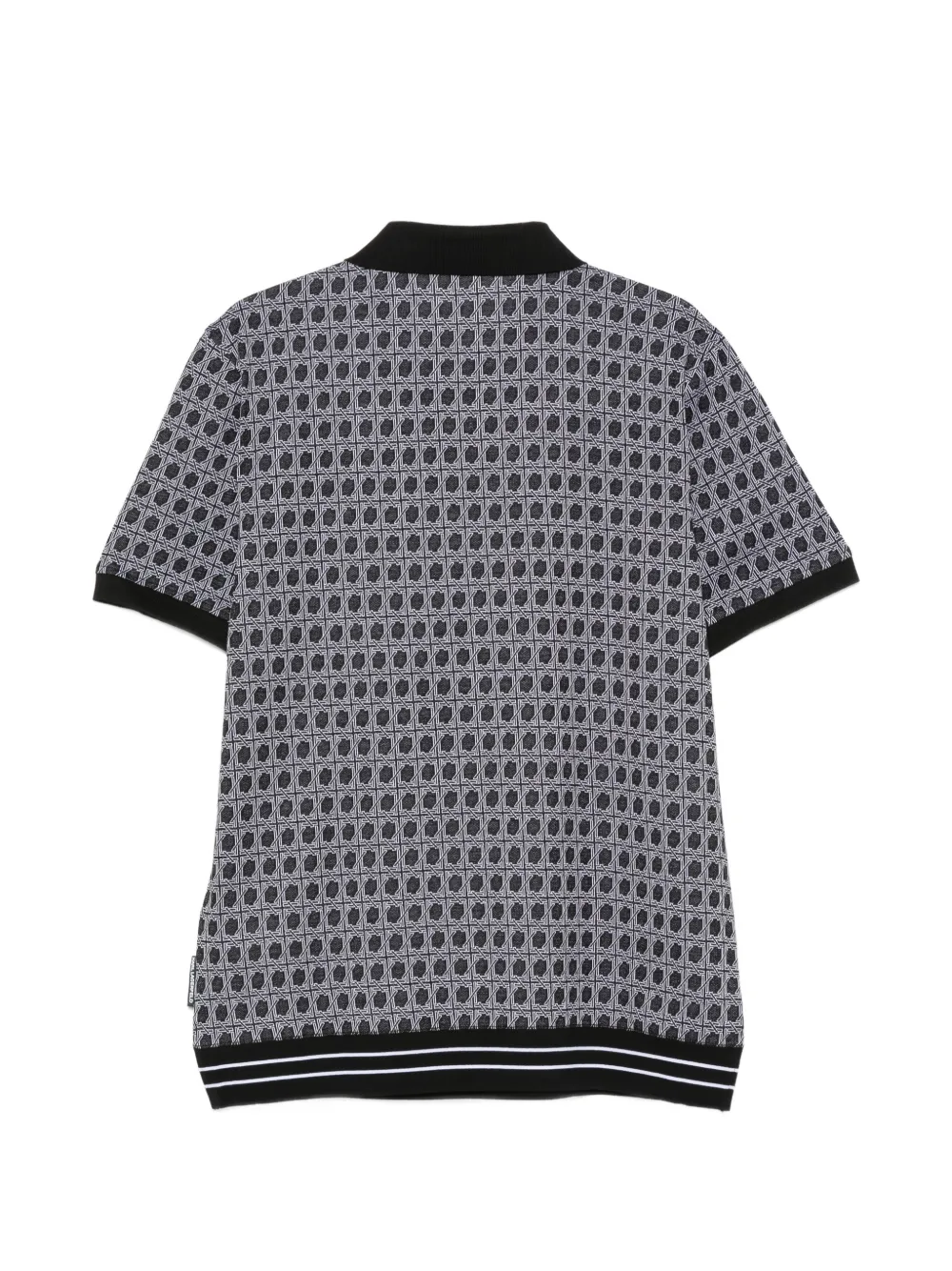 Karl Lagerfeld Poloshirt met monogram Zwart