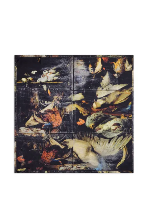 Maison Margiela mascada estampada de seda