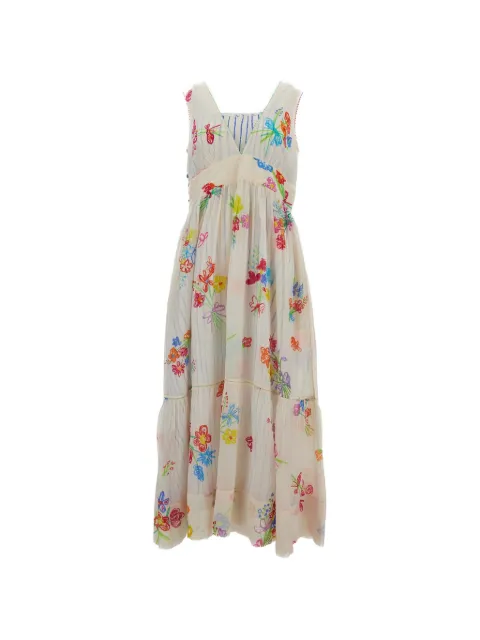 Pero floral-print tiered dress