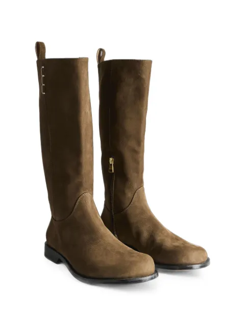 JW Anderson suede knee-high boots