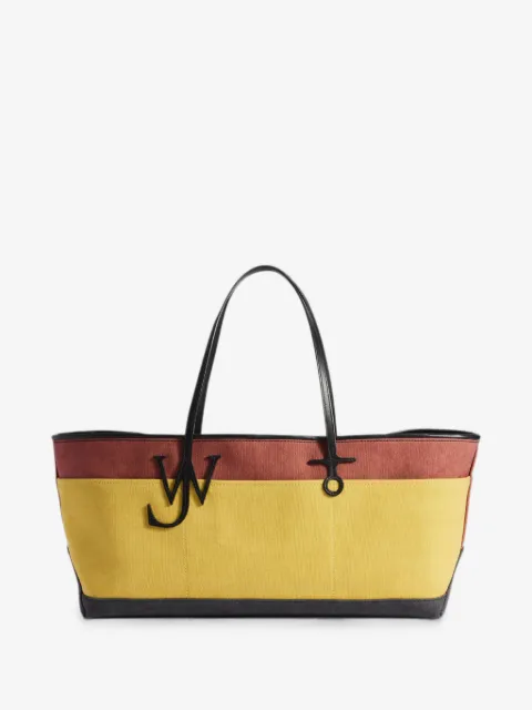 JW Anderson Stretch Anchor logo-plaque colour-block tote bag