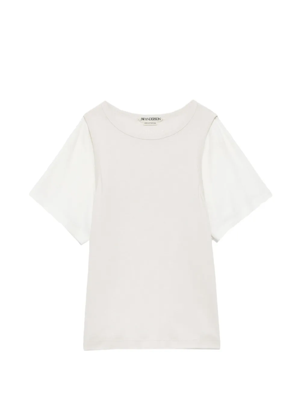 JW Anderson Gelaagd T-shirt met korte mouwen Wit