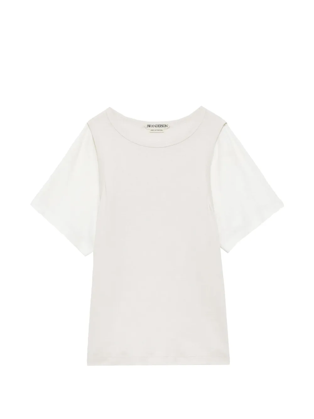 JW Anderson Gelaagd T-shirt met korte mouwen Wit