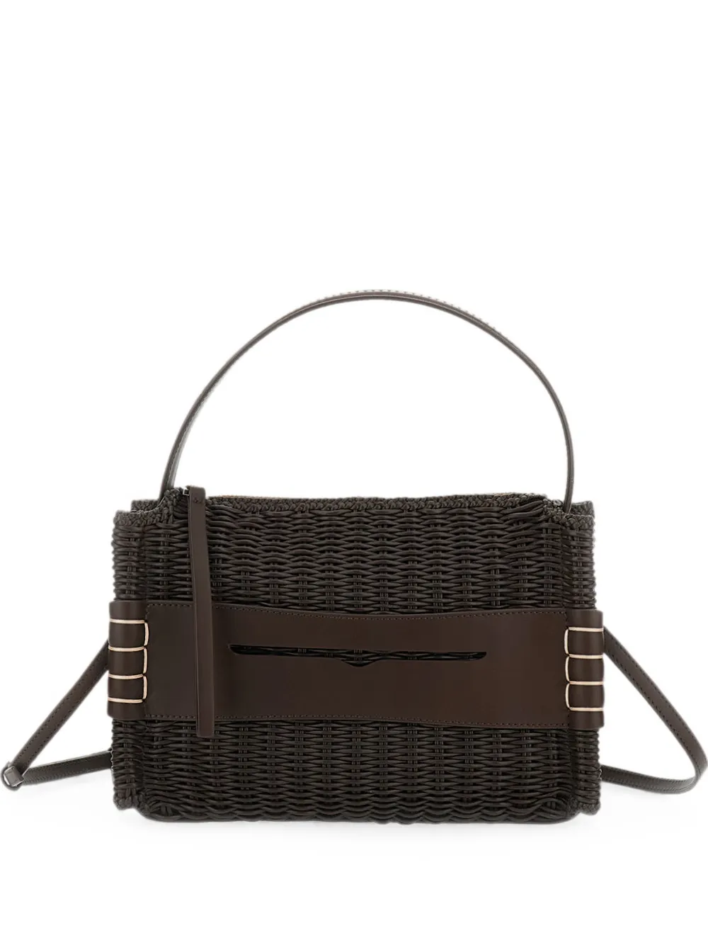 JW Anderson woven leather tote bag - Marrone