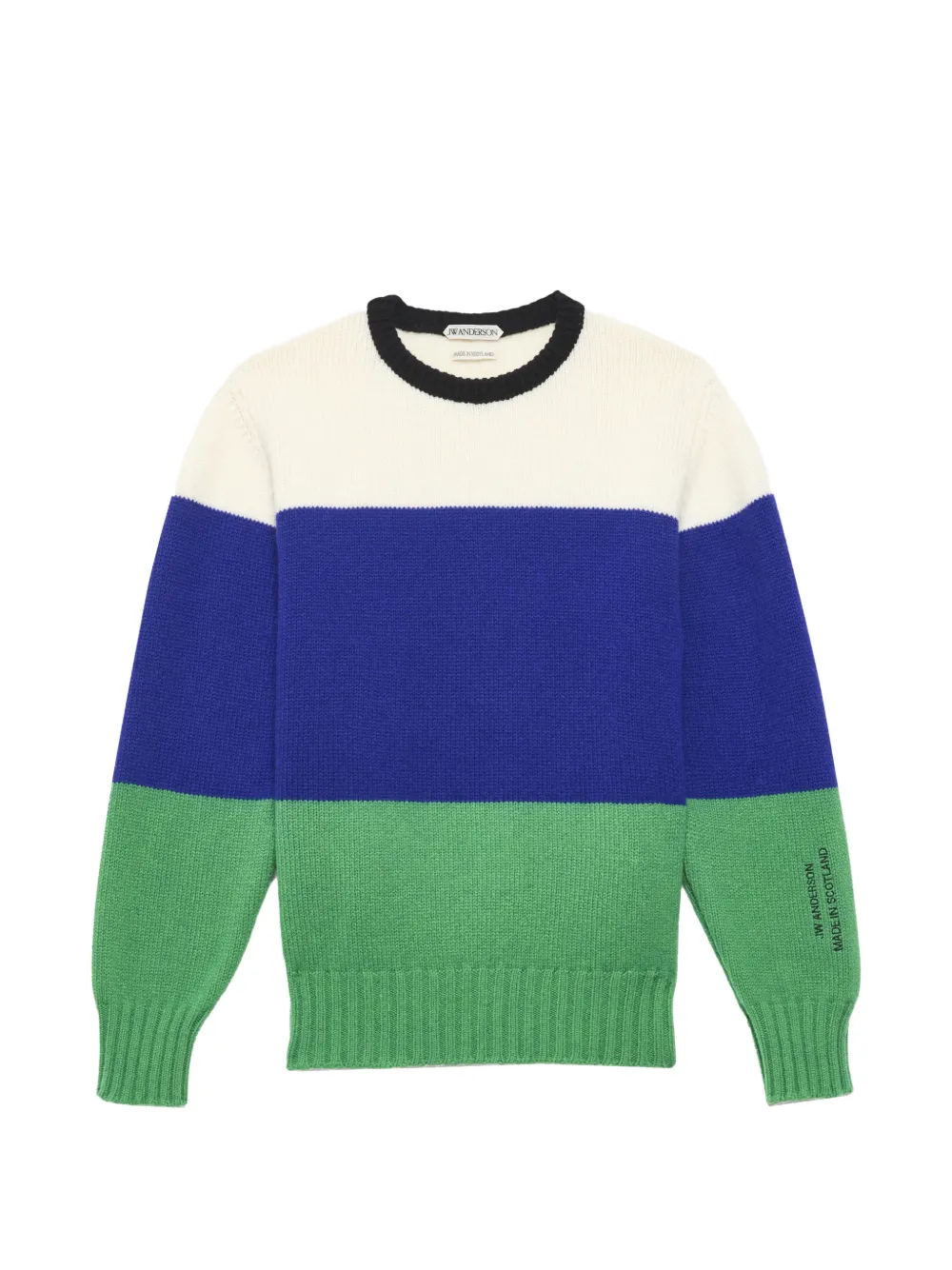 JW Anderson colour-block wool sweater - Blau