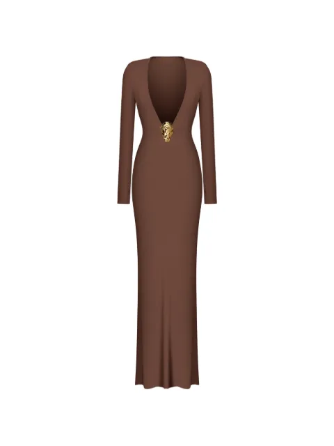 KOROBEYNIKOV vestido largo con apliques
