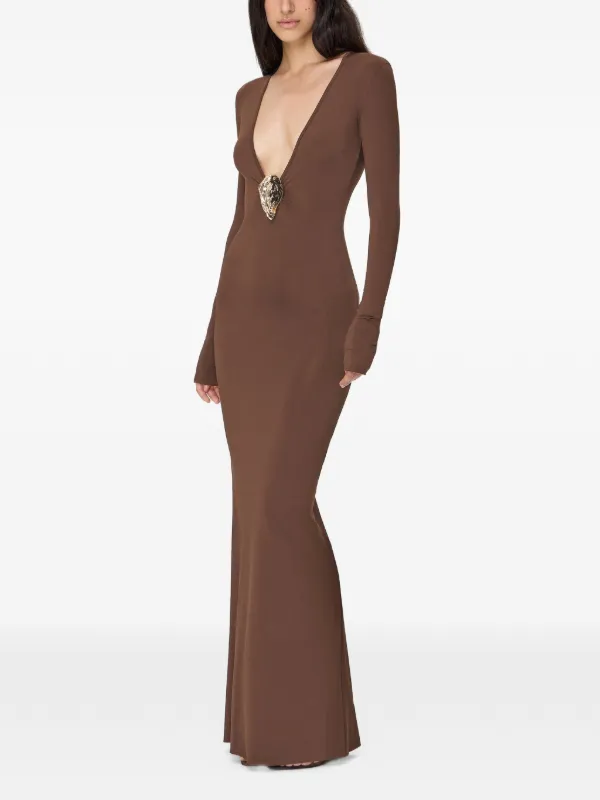 dresses with gold hardware New arrivals, just in time. Versatile evening dresses made for every  celebration on your calendar Dresses: T503 & T505 Off the shoulder maxi  dress with gold hardware
