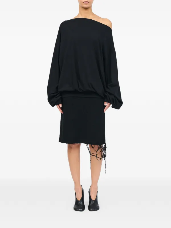 MM6 Maison Margiela ロングスリーブ トップ | ブラック | FARFETCH JP