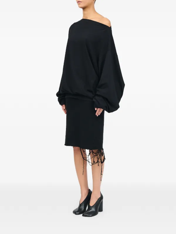 MM6 Maison Margiela ロングスリーブ トップ | ブラック | FARFETCH JP