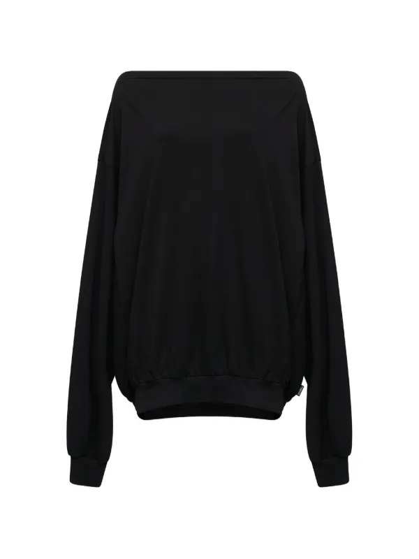 MM6 Maison Margiela 長袖カットソー ブラック MM6 Maison Margiela ロングスリーブ トップ | ブラック | FARFETCH JP