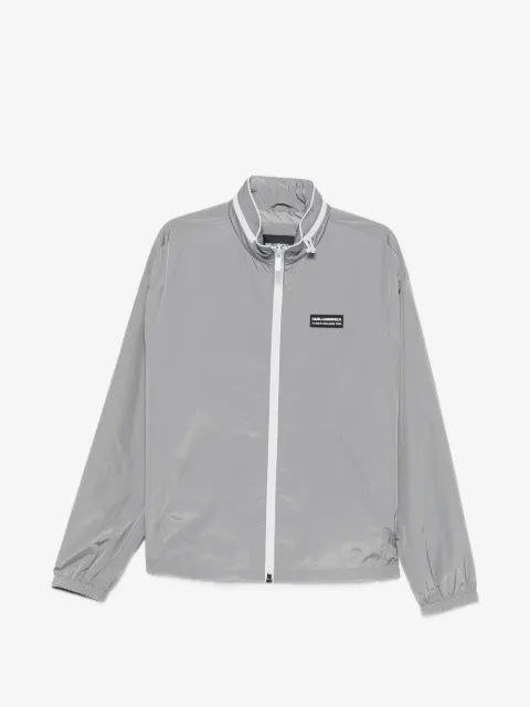 Karl Lagerfeld logo-patch lightweight jacket